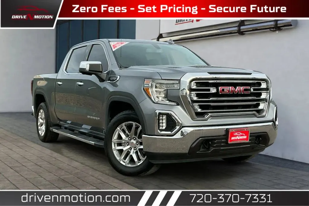 Gray 2019 GMC Sierra 1500 Crew Cab SLT Pickup 4D 5 3/4 ft for sale in Thornton, CO