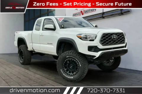 White 2022 Toyota Tacoma Access Cab TRD Off-Road Pickup 4D 6 ft for sale in Thornton, CO