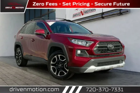 Red 2019 Toyota RAV4 Adventure Sport Utility 4D for sale in Thornton, CO