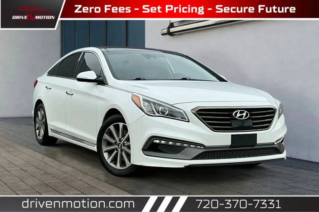 White 2016 Hyundai Sonata Limited Sedan 4D for sale in Thornton, CO