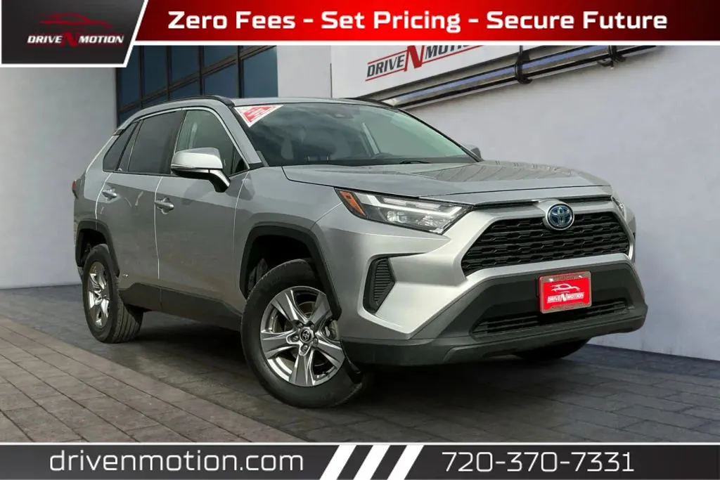 Silver 2022 Toyota RAV4 Hybrid XLE Sport Utility 4D for sale in Thornton, CO