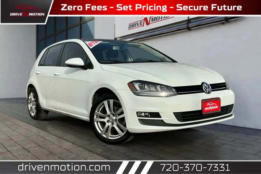 White 2016 Volkswagen Golf TSI SE Hatchback Sedan 4D for sale in Thornton, CO