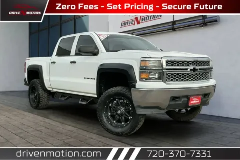 White 2014 Chevrolet Silverado 1500 Crew Cab LT Pickup 4D 5 3/4 ft for sale in Thornton, CO
