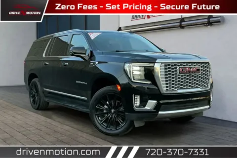 Black 2022 GMC Yukon XL Denali Sport Utility 4D for sale in Thornton, CO