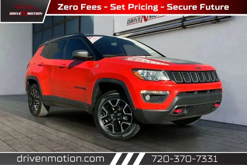 Orange 2021 Jeep Compass Trailhawk Sport Utility 4D for sale in Thornton, CO
