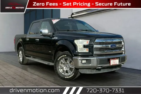 Black 2016 Ford F-150 SuperCrew Cab Lariat Pickup 4D 5 1/2 ft for sale in Thornton, CO