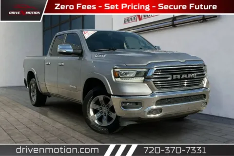Silver 2020 Ram 1500 Quad Cab Laramie Pickup 4D 6 1/3 ft for sale in Thornton, CO