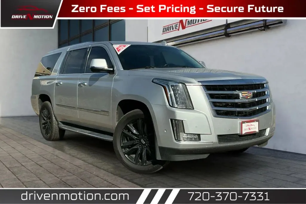 Silver 2018 Cadillac Escalade ESV Luxury Sport Utility 4D for sale in Thornton, CO