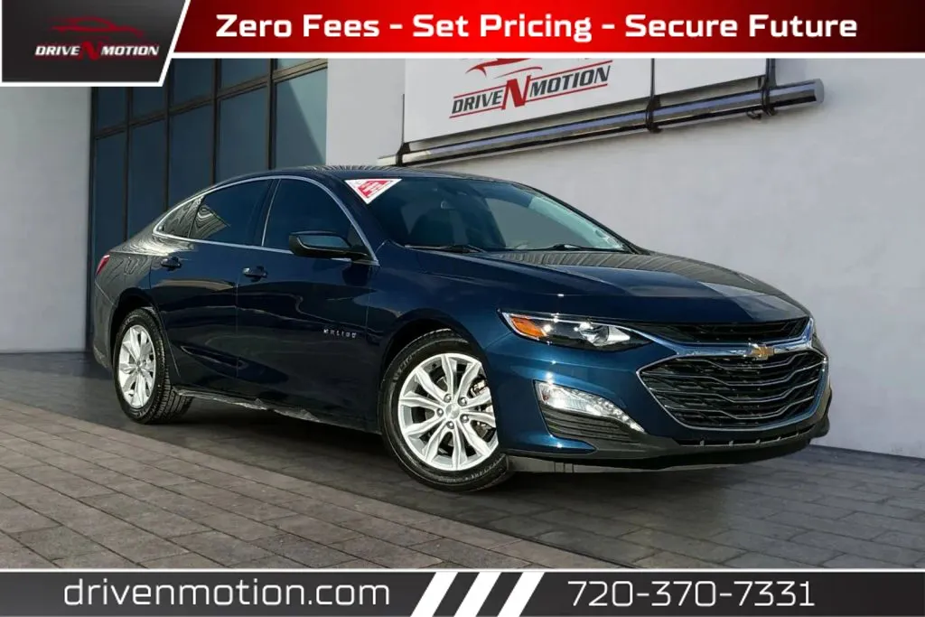 Blue 2022 Chevrolet Malibu LT Sedan 4D for sale in Thornton, CO
