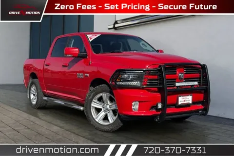 Red 2015 Ram 1500 Crew Cab Sport Pickup 4D 5 1/2 ft for sale in Thornton, CO