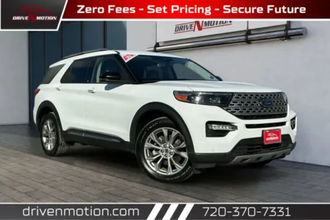White 2021 Ford Explorer Limited Sport Utility 4D for sale in Thornton, CO