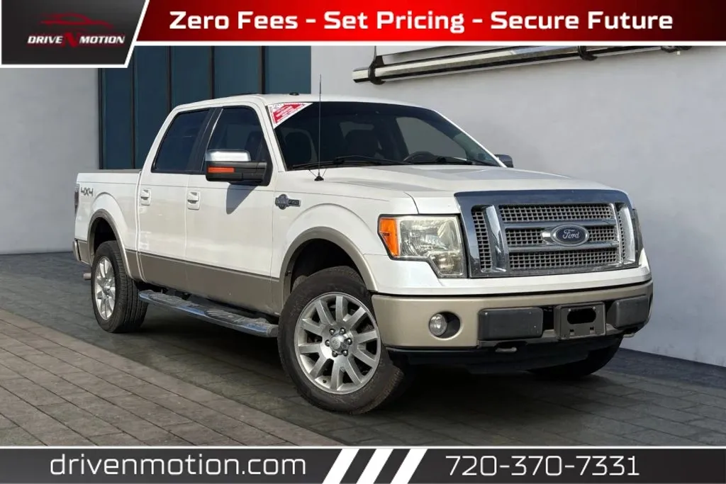 White 2010 Ford F-150 SuperCrew Cab Lariat Pickup 4D 6 1/2 ft for sale in Thornton, CO
