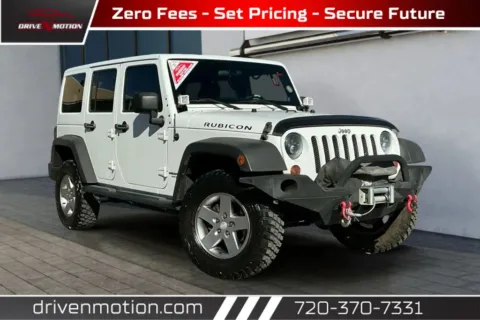 White 2012 Jeep Wrangler Unlimited Rubicon Sport Utility 4D for sale in Thornton, CO