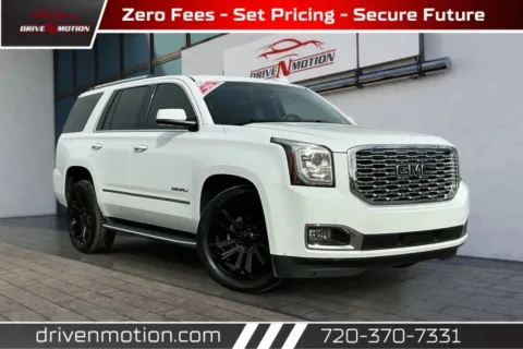 White 2018 GMC Yukon Denali Sport Utility 4D for sale in Thornton, CO