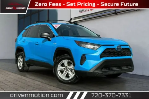 Blue 2020 Toyota RAV4 Hybrid LE Sport Utility 4D for sale in Thornton, CO