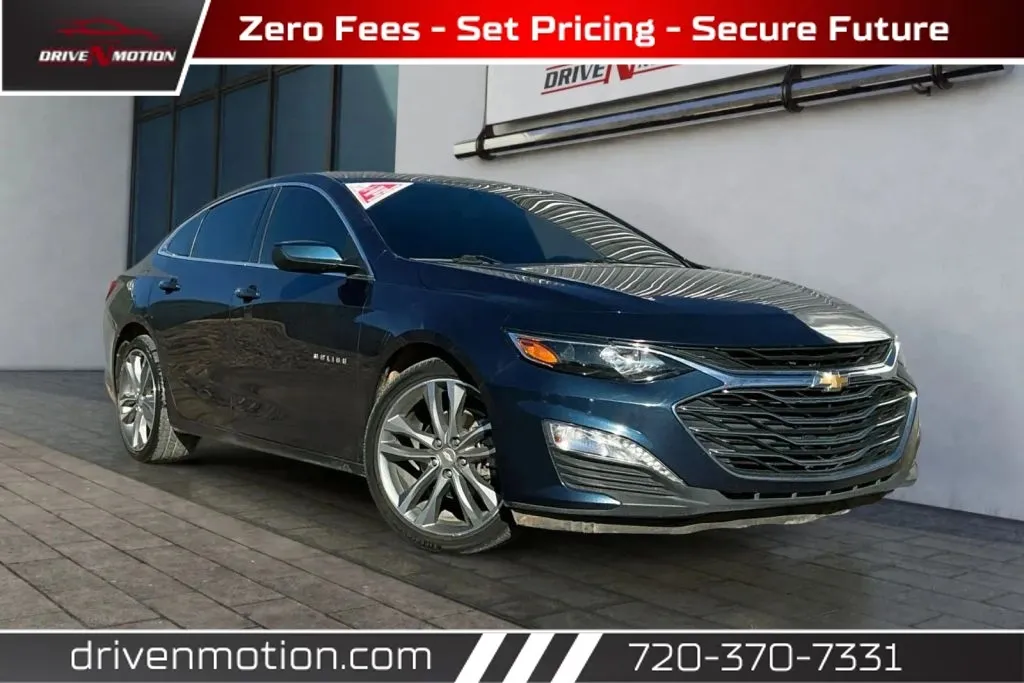 Blue 2022 Chevrolet Malibu LT Sedan 4D for sale in Thornton, CO