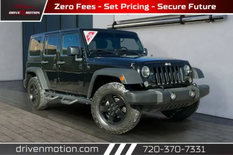 Black 2017 Jeep Wrangler Unlimited Sport SUV 4D for sale in Thornton, CO
