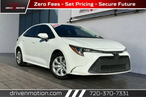 White 2020 Toyota Corolla LE Sedan 4D for sale in Thornton, CO