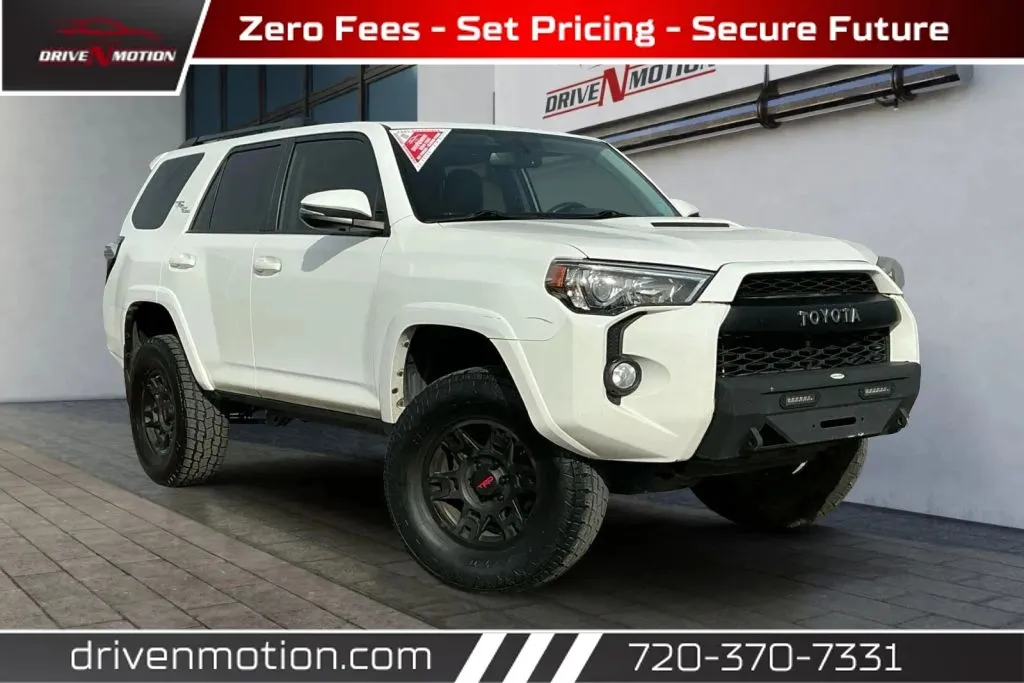 White 2019 Toyota 4Runner TRD Off-Road Premium Sport Utility 4D for sale in Thornton, CO
