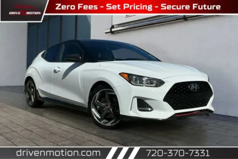 White 2021 Hyundai Veloster Turbo Ultimate Coupe 3D for sale in Thornton, CO