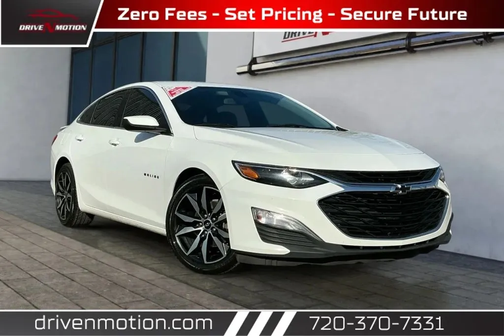 White 2022 Chevrolet Malibu RS Sedan 4D for sale in Thornton, CO