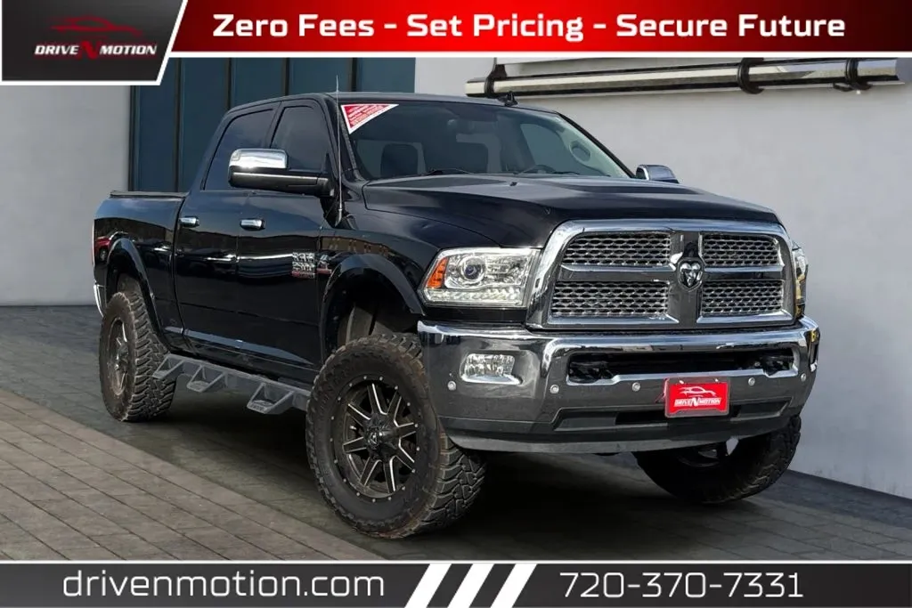 Black 2017 Ram 2500 Crew Cab Laramie Pickup 4D 6 1/3 ft for sale in Thornton, CO