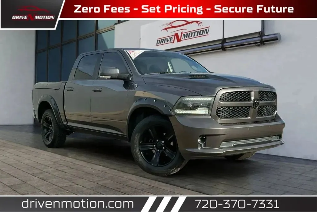 Gray 2017 Ram 1500 Crew Cab Night Pickup 4D 5 1/2 ft for sale in Thornton, CO