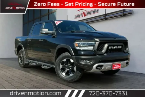 Black 2022 Ram 1500 Crew Cab Rebel Pickup 4D 5 1/2 ft for sale in Thornton, CO