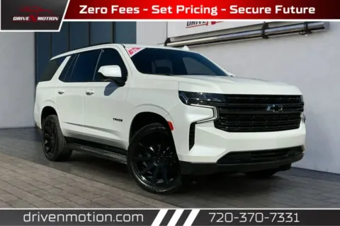White 2021 Chevrolet Tahoe RST Sport Utility 4D for sale in Thornton, CO