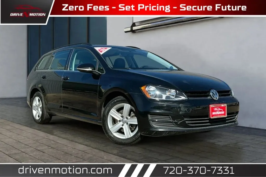 Black 2015 Volkswagen Golf SportWagen TDI S Wagon 4D for sale in Thornton, CO
