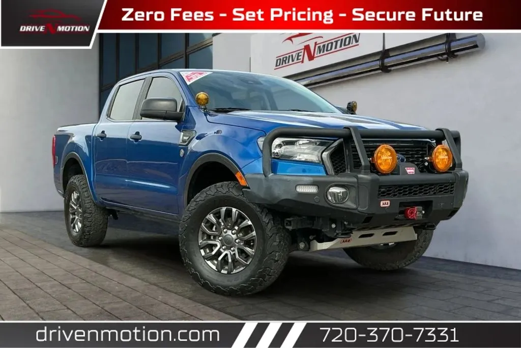 Blue 2020 Ford Ranger SuperCrew XLT Pickup 4D 5 ft for sale in Thornton, CO