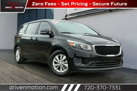 Black 2016 Kia Sedona L Minivan 4D for sale in Thornton, CO