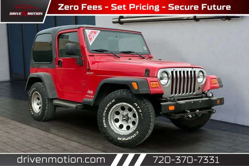Red 2003 Jeep Wrangler 'Sport' Sport Utility 2D for sale in Thornton, CO