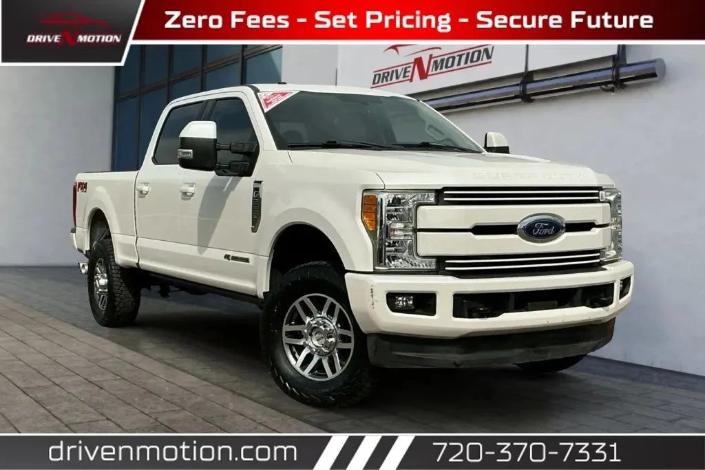White 2017 Ford F350 Super Duty Crew Cab Lariat Pickup 4D 6 3/4 ft for sale in Thornton, CO