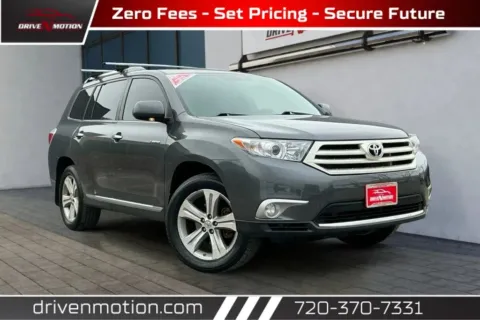 Gray 2012 Toyota Highlander Limited Sport Utility 4D for sale in Thornton, CO
