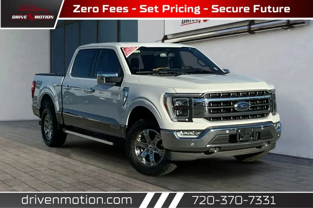 White 2022 Ford F-150 SuperCrew Cab Lariat Pickup 4D 5 1/2 ft for sale in Thornton, CO