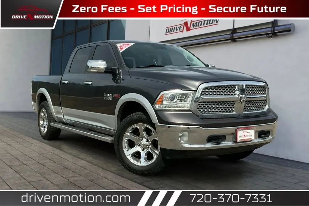 Gray 2016 Ram 1500 Crew Cab Laramie Pickup 4D 6 1/3 ft for sale in Thornton, CO