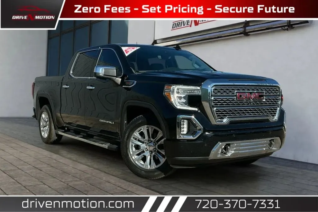Black 2021 GMC Sierra 1500 Crew Cab Denali Pickup 4D 5 3/4 ft for sale in Thornton, CO