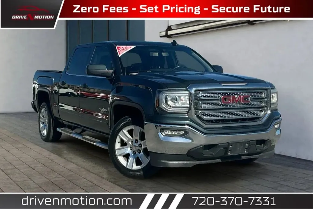 Gray 2017 GMC Sierra 1500 Crew Cab SLE Pickup 4D 5 3/4 ft for sale in Thornton, CO