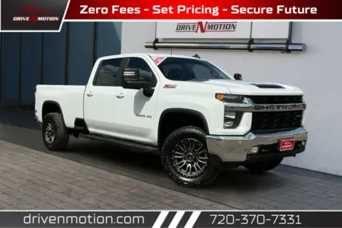 White 2020 Chevrolet Silverado 3500 HD Crew Cab LT Pickup 4D 8 ft for sale in Thornton, CO