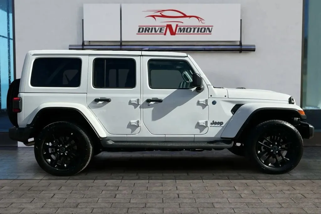 Another view of 2025 Jeep Wrangler 4xe Sahara 4xe Sport Utility 4D for sale in Thornton, CO at Drive N-Motion Thornton