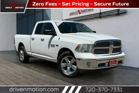 White 2015 Ram 1500 Quad Cab Big Horn Pickup 4D 6 1/3 ft for sale in Thornton, CO