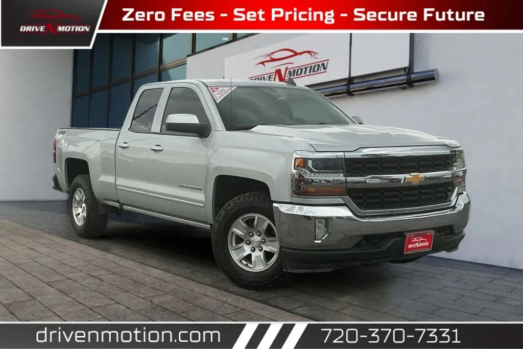 Silver 2019 Chevrolet Silverado 1500 LD Double Cab LT Pickup 4D 6 1/2 ft for sale in Thornton, CO