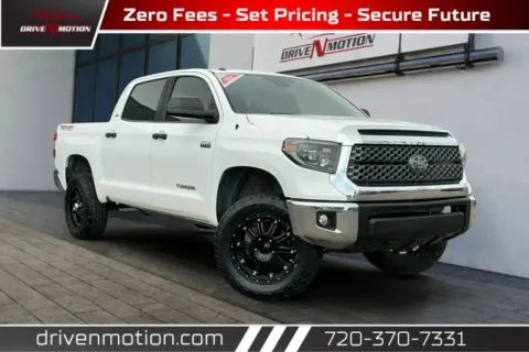 White 2019 Toyota Tundra CrewMax SR5 Pickup 4D 5 1/2 ft for sale in Thornton, CO