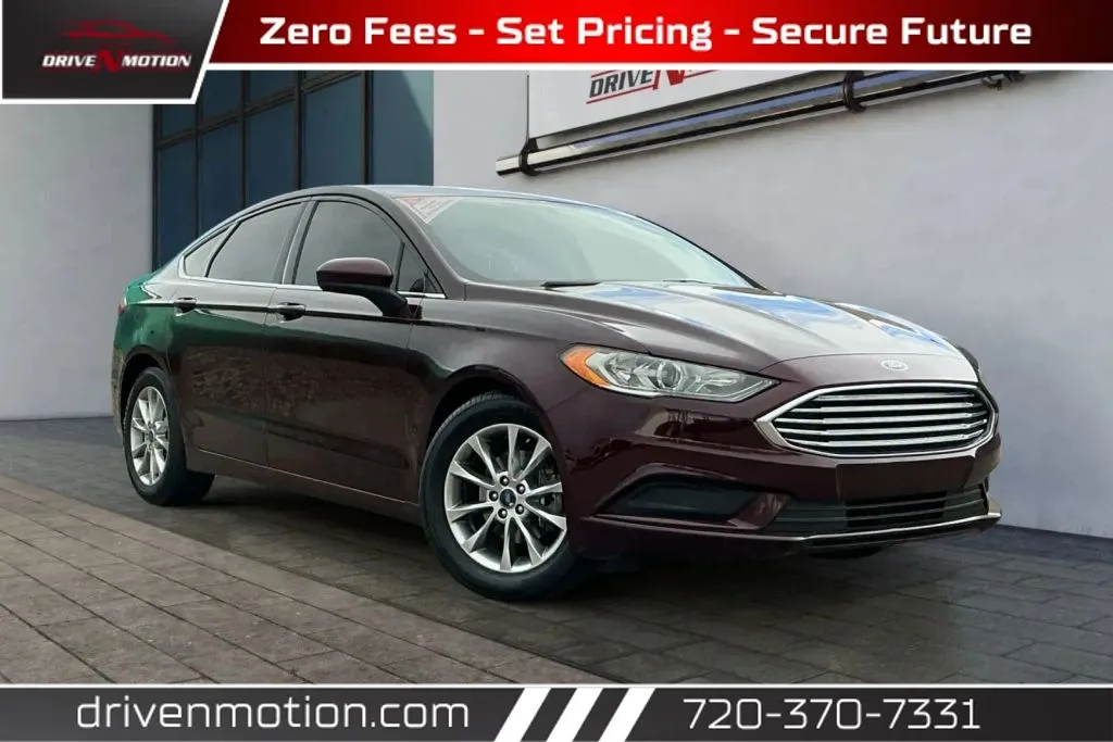 Red 2017 Ford Fusion SE Sedan 4D for sale in Thornton, CO
