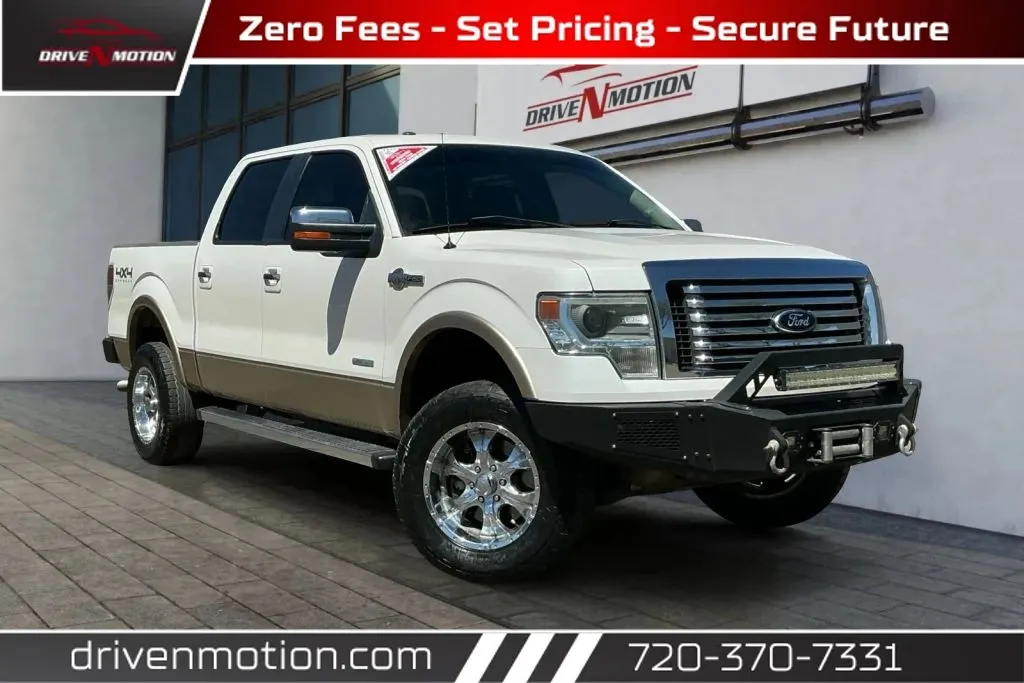 White 2013 Ford F-150 SuperCrew Cab King Ranch Pickup 4D 5 1/2 ft for sale in Thornton, CO