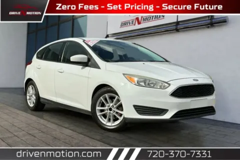 White 2018 Ford Focus SE Hatchback 4D for sale in Thornton, CO