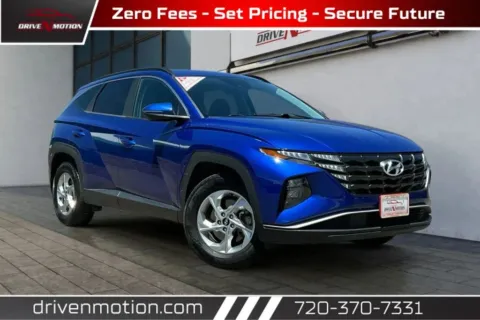 Blue 2022 Hyundai Tucson SEL Sport Utility 4D for sale in Thornton, CO