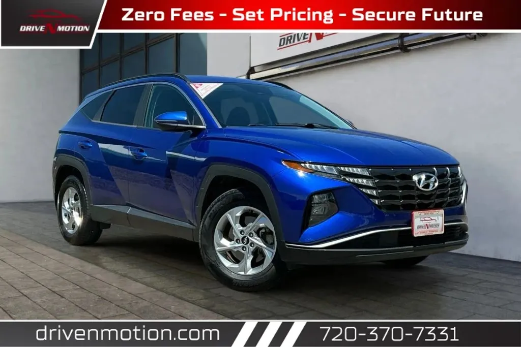 Blue 2022 Hyundai Tucson SEL Sport Utility 4D for sale in Thornton, CO