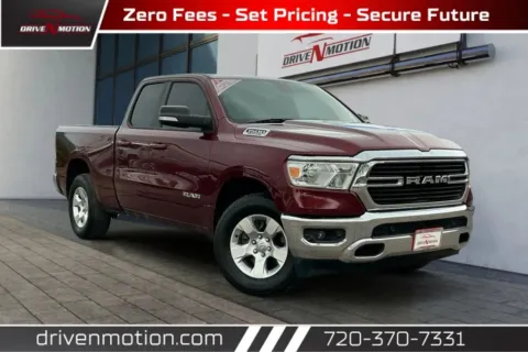 Red 2021 Ram 1500 Quad Cab Big Horn Pickup 4D 6 1/3 ft for sale in Thornton, CO